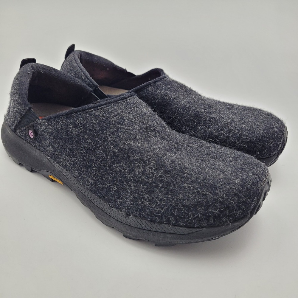 Topo Athletic Rekovr 2 Recovery Shoes Mens 8.5 Charcoal Wool Vibram Slip On